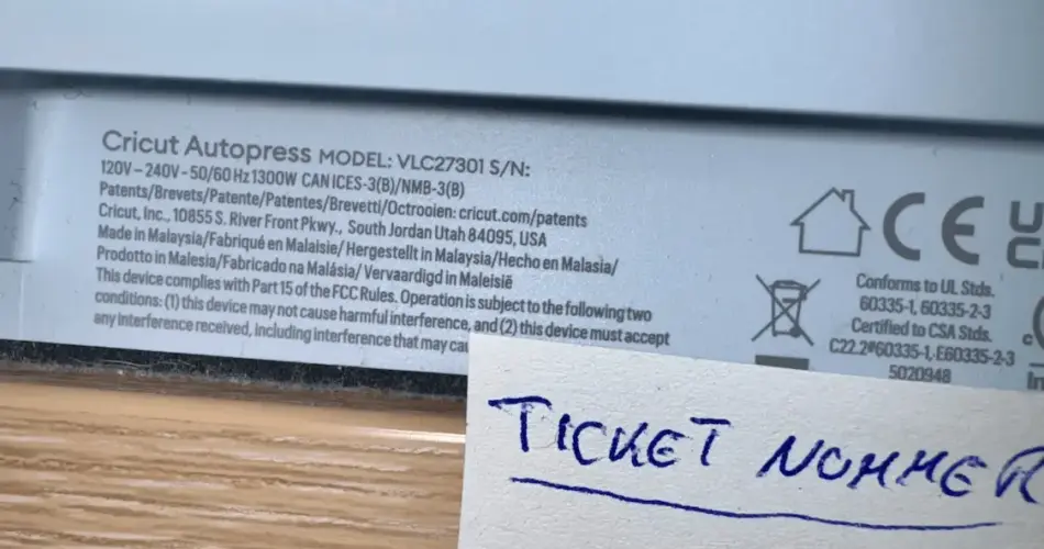 Cricut Autopress Err E46