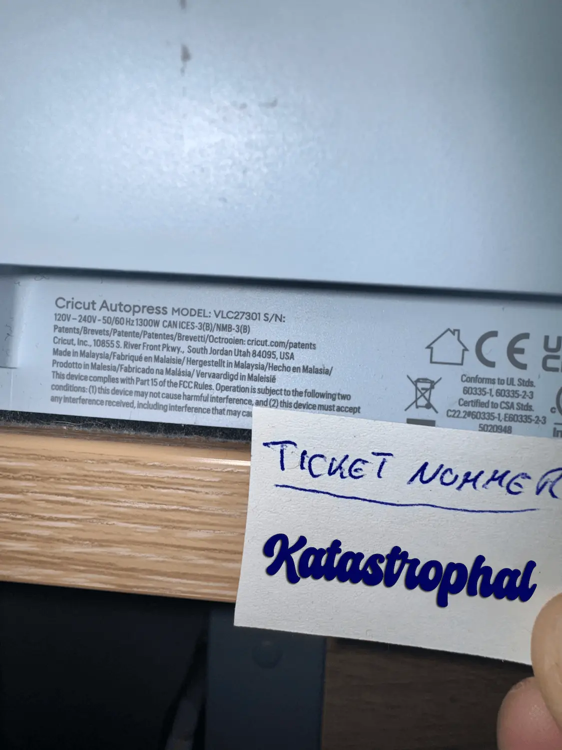 Cricut Autopress Err E46